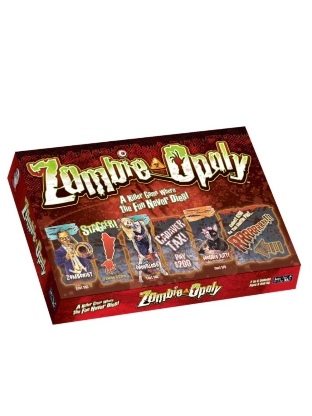 Late For the Sky Zombie-Opoly Board Game 2-6 players Ages 8 and Up